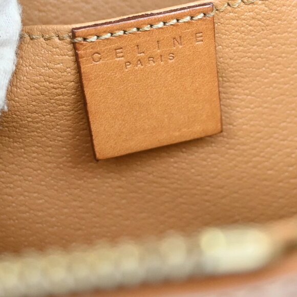 CELINE Logo Macadam Circle 2Way Shoulder Hand Bag PVC Leather Brown GHW 69YH773 - Picture 14 of 16